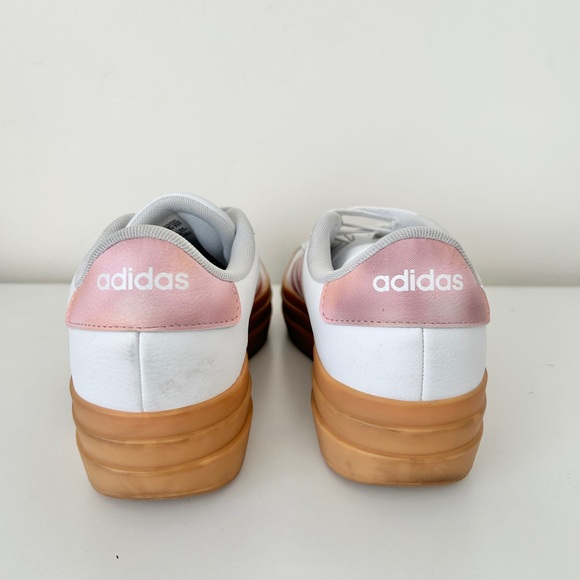 Adidas Women's White and Pink Platform Sneakers - Picture 9 of 9